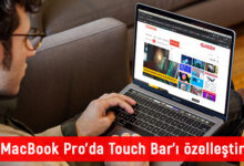 MacBook Pro Touch Bar'ı Yapılandırma