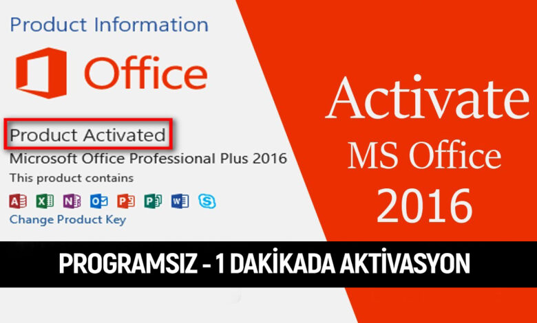 Komut İstemi kullanılarak MS Office 2016 nasıl etkinleştirilir