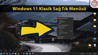 Windows 11 Klasik Sağ Tık Menüsü