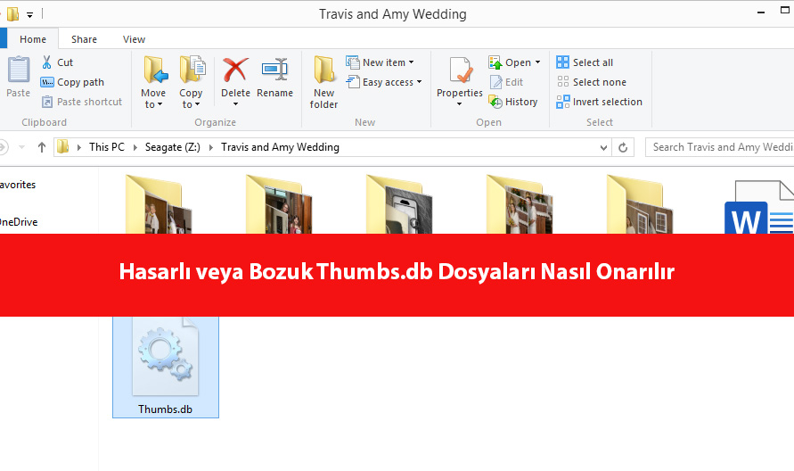 Hasarlı veya Bozuk Thumbs.db Dosyaları Nasıl Onarılır