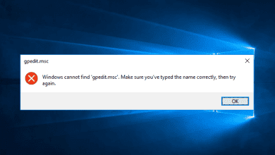 Windows “Gpedit.msc Bulunamıyor” Hatasını