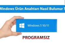 Windows Lisans Anahtarı nasıl bulunur